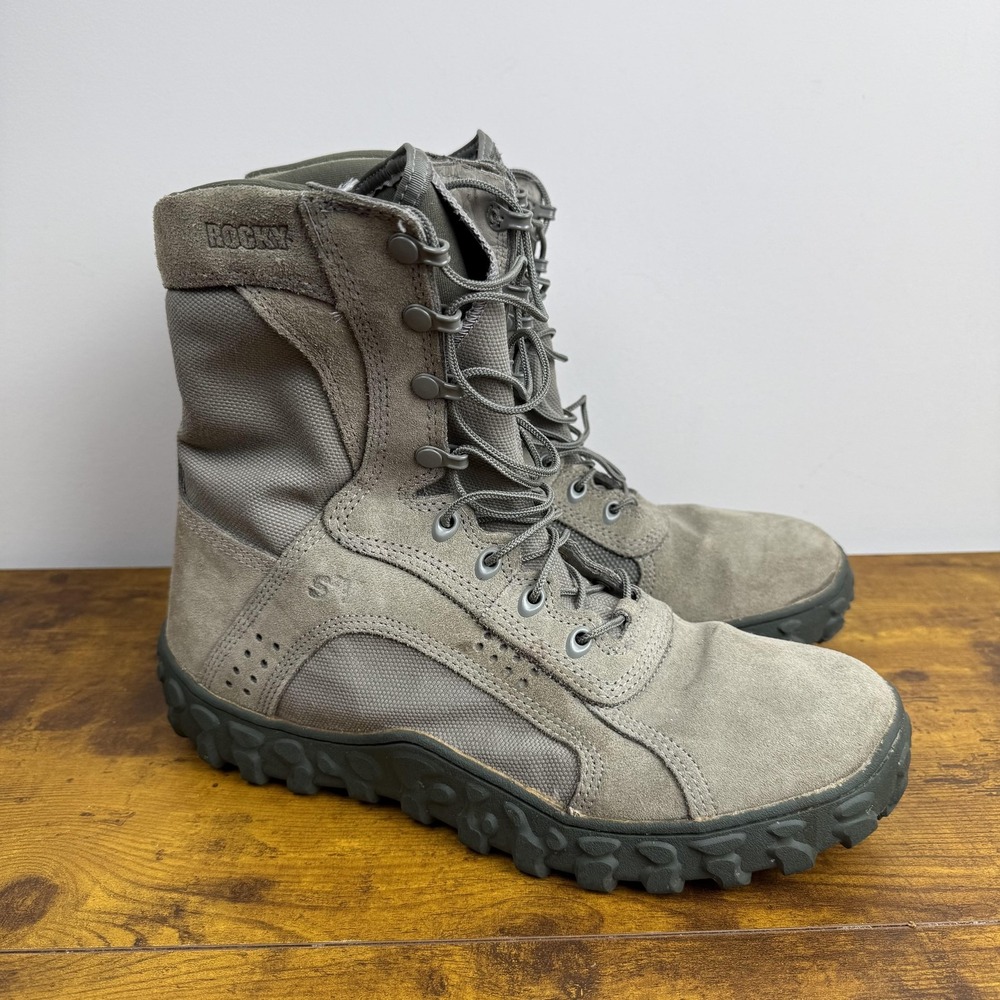 Rocky S2V Special Ops Boots Mens Size 13 Gray Suede Combat Tactical Vibram